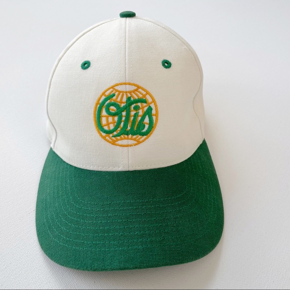 80s 90s Vintage Otis Elevator Company Adjustable Hat Brass Hardware